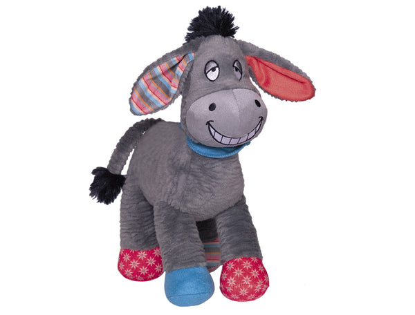 Bunter Esel aus Plüsch