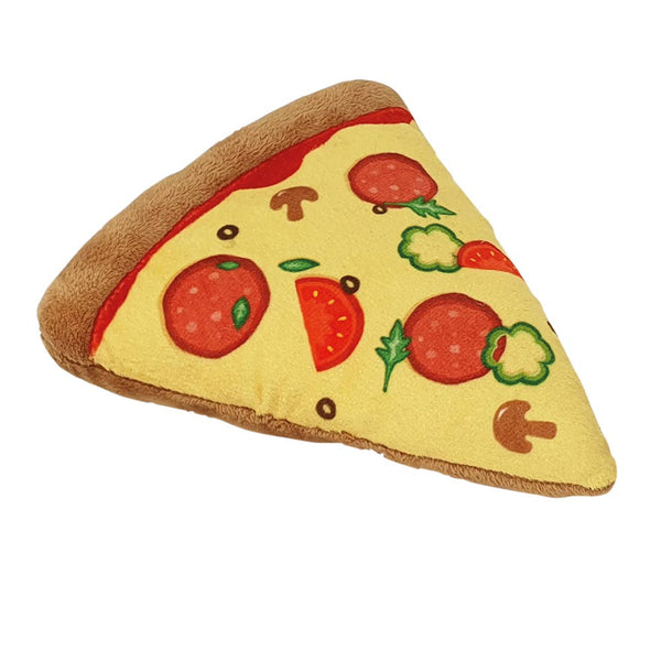 Pizza aus Kurzhaarplüsch